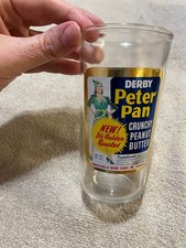 VTG Derby Peter Pan Glass Jar with Paper Label 12 Ounces Chicago, IL (Read) picture