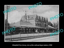 Plainfield New Jersey The Railroad Depot C1900 Large Historic Old Photo picture