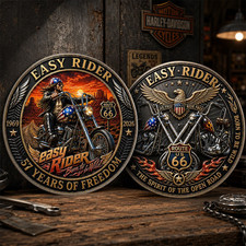 2026 Route 66 Motorcycle Freedom Commemorative Coin Biker Gift picture