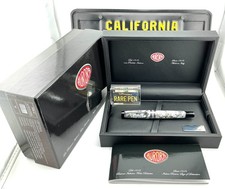 AURORA OPTIMA Marble Gray  Auroloid Fountain Pen  18K Med nib  NEW picture