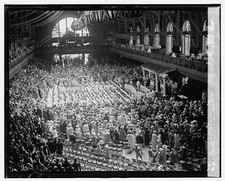 Annapolis Maryland 1925 Naval Academy Graduation Ceremony Indoor Crowd picture