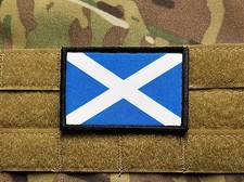 Scotland Scottish Flag Full Color Patch with hook backing Highlander picture