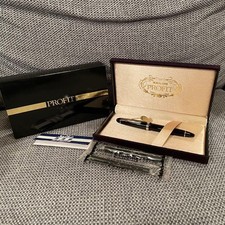 Sailor Profit 1911 Fountain Pen Medium M Nib 14K Gold Black with Box Unused picture