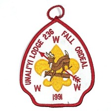 1991 Fall Ordeal Unali'Yi Lodge 236 Coastal Carolina Council Patch OA SC BSA picture