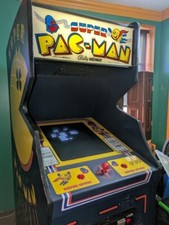 ICONIC SUPER PAC-MAN ARCADE MACHINE by BALLY MIDWAY 1982 (Good)  picture
