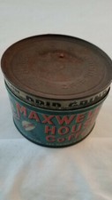 VINTAGE COFFEE TIN CAN MAXWELL HOUSE ADVERTISING GENERAL STORE PRIMITIVE picture