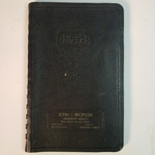 Vintage Desk Diary 1958 Wildwood Florida Insurance Agency & Real Estate picture