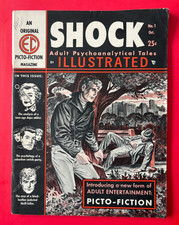 SHOCK ILLUSTRATED #1 Orignal EC Picto-Fiction 1955 JACK KAMEN ART picture