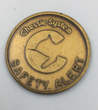 1982 Chessie System Safety Alert Token – New Old Stock - Railroad Railway Train picture
