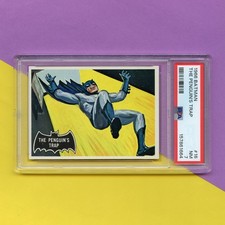 Original 1966 Topps Batman Black Bat Trading Card #16 PSA 7 picture