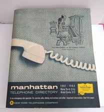 RARE VINTAGE 1961-1962 MANHATTAN NYC NY TELEPHONE WHITE PAGES BOOK DIRECTORY picture