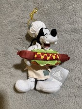 2026 Epcot Food And Wine Chef Goofy Hot Dog Plush Keychain Bag Charm NEW picture