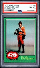 1977 Topps Star Wars Star Pilot  Luke Skywalker #264 PSA 8 NM/MT picture