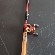 G.E.I. Bait Cast Fishing Pole BBQ Grill Lighter - Red picture