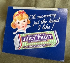 Vintage Wrigley’s Gum Cardboard Advertising Sign picture