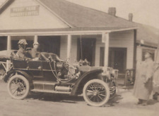 3N Photograph 1910-1920s Rare View PERRY PARK Grocery & Hotel Touring Car Driver picture