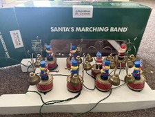 Vintage 90s Mr. Christmas Santa's Marching Band 8 Musicians 16 Bells 35 Songs picture