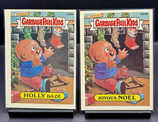 1987 Topps Garbage Pail Kids Original Series 8 HOLLY DAZE + JOYOUS NOEL #434a/b picture