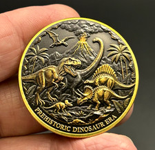 Prehistoric Dinosaurs Era Detailed Collectible 3D Challenge Coin Token picture