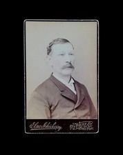 1890 Cyrus Savage Signed Cabinet Photo Civil War Captain Massachusetts Senator picture