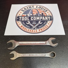 Vintage Dunlap Sears Wrench Set 7/8” x 13/16” & 5/8” SAE Forged USA picture