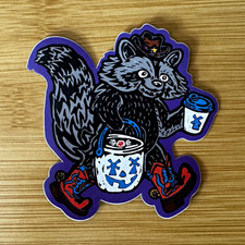 Dutch Bros Halloween Candy Bandit Sticker picture
