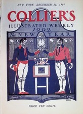 Original 1901 Collier's Magazine Cover only ft. art by Edward Penfield picture