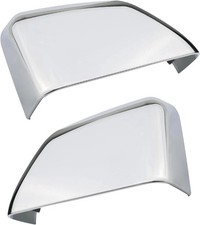 1 Pair Tow Mirror Chrome Cover Cap 2017-2024 Ford Duty F250 F350 F450 F550 Truck picture