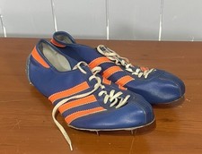 Vintage 1970’s Adidas Avanti Spike Track Shoes Rate Color Blue And Orange France picture