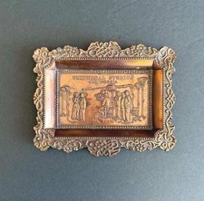 Vintage Universal Studios Copper Ashtray, Embossed Movie Set Wall Plaque picture