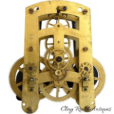 Antique Seth Thomas 86AK 30 Day Clock Movement Double Spring Parts Repair picture