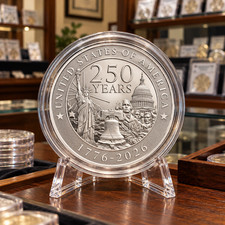 1 oz 999 Fine Silver USA 250th Anniversary Silver Round GSM Eagle Flag IN STOCK picture