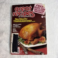 Great Recipes of World Magazine Nov 1982 Tear Out Recipe Cards Cookbook BOOK82 picture