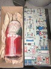 1920/30’S LARGE FIGURAL SANTA CLAUS CHRISTMAS LIGHT  DRESDEN GERMANY picture