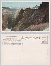 White Pass & Yukon Route Pinnacle Mountains Alaska Postcard c.1910s picture