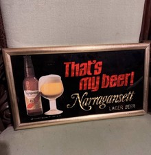 Narragansett Brewery Mirror 15” x 21.5” 70s/80s Rhode Island Breweriana picture