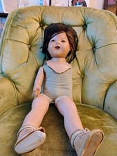 Large Antique 1920s Haunted Doll Toddler Size Flapper Boudoir Oddity Project picture
