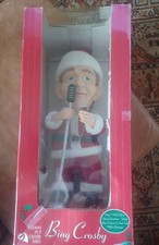 Gemmy Bing Crosby Animated Christmas Figure Sings & Moves TESTED w/ Box picture