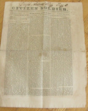 NORWICH VERMONT 1840  NEWSPAPER 