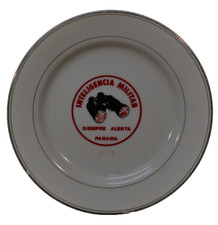 Operation Just Cause 'Inteligencia Militar' Panama Porcelain Plate 9.5