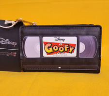 Loungefly Disney A Goofy Movie VHS Tape Figural Flap Wallet NEW picture