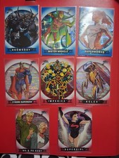 Fleer Brilliants Superman Red Heat Vision & Blue X-Ray 8 Card Lot picture