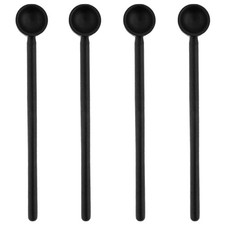 Karma Wood Spoons Cooking 4 Medium Polypropylene Black 8.5 Inch Set of Documents picture
