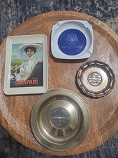 Lot 4 RARE Mid Century Hotel and Restaurant Ashtray, Queen Elizabeth, Campari picture