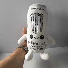 Monster Energy Zero Sugar White Can Plush Toy Stuffed Doll Cute Soft Drink picture