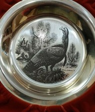 1973 SOLID STERLING SILVER- LIMITED EDITION- FRANKLIN MINT AMERICAN WILD TURKEY picture
