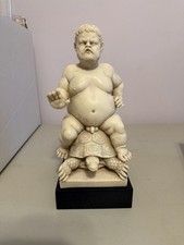 Vintage G. Ruggeri Bacchus on a Turtle Alabaster & Resin Sculpture 9 1/2 “ Tall picture