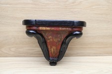 Vintage TOYO Raymond Waites Chinoiserie Wall Shelf Red Black Asian Decor picture