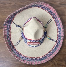 Vintage 1960’s Authentic Sombrero De Palma Casa Chavez Sahuayo, Mich 5X Adolfo picture
