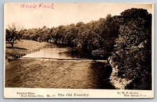 The Old Foundry Nora Springs Iowa IA W.P. Haight 1912 Real Photo RPPC picture